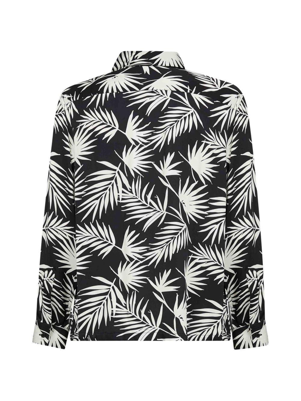 Camicia con stampa in nero Laneus - uomo 