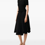 Gonna midi Corolla svasata in nero AMI PARIS - DONNA 