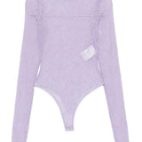 Body con maniche lunghe in lilla Wardrobe.Nyc - donna 