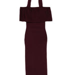 Abito con spalle scoperte in borgogna Roland Mouret - donna 