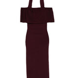 Abito con spalle scoperte in borgogna Roland Mouret - donna 