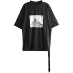 T-shirt con stampa in nero Rick owens drkshdw - uomo 