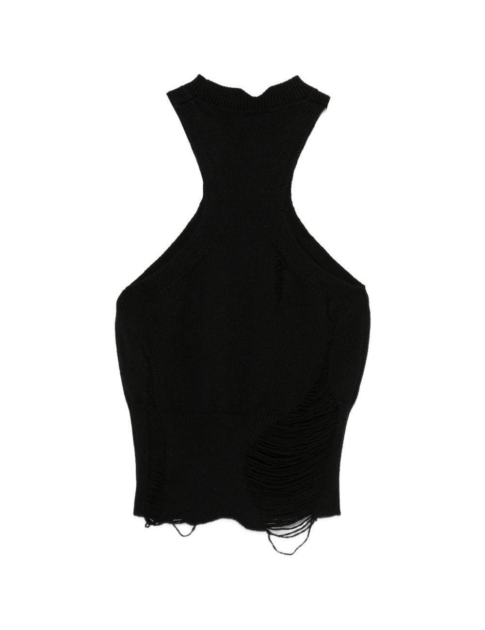 Canotta Liz con effetto vissuto in nero Haikure - donna 