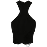 Canotta Liz con effetto vissuto in nero Haikure - donna 