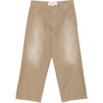 Pantaloni con passanti per cintura in beige Erl - unisex 