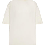 T-shirt con logo goffrato in avorio Golden goose - unisex 