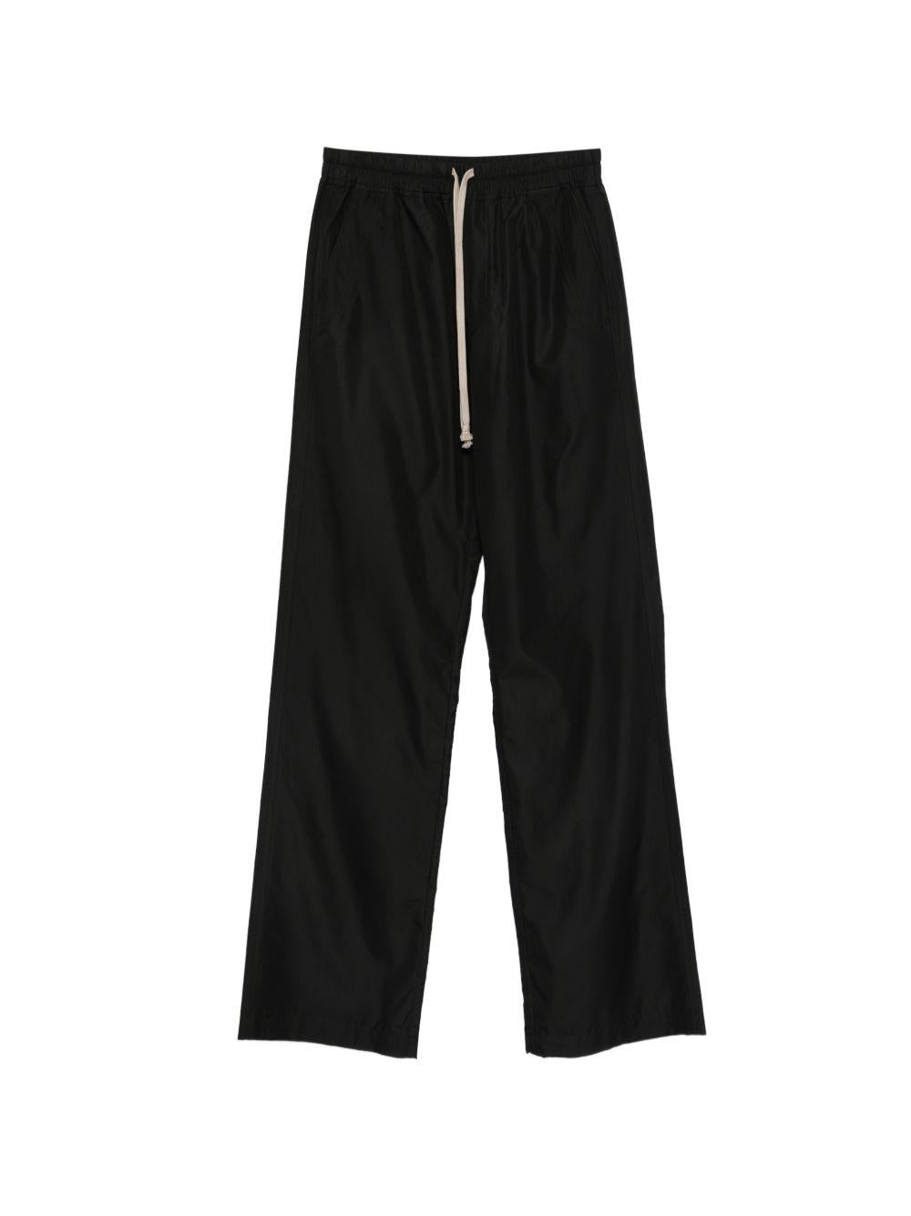 Pantaloni a gamba dritta con coulisse in nero Rick Owens x Moncler - uomo 