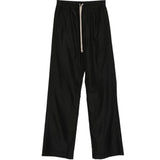 Pantaloni a gamba dritta con coulisse in nero Rick Owens x Moncler - uomo 
