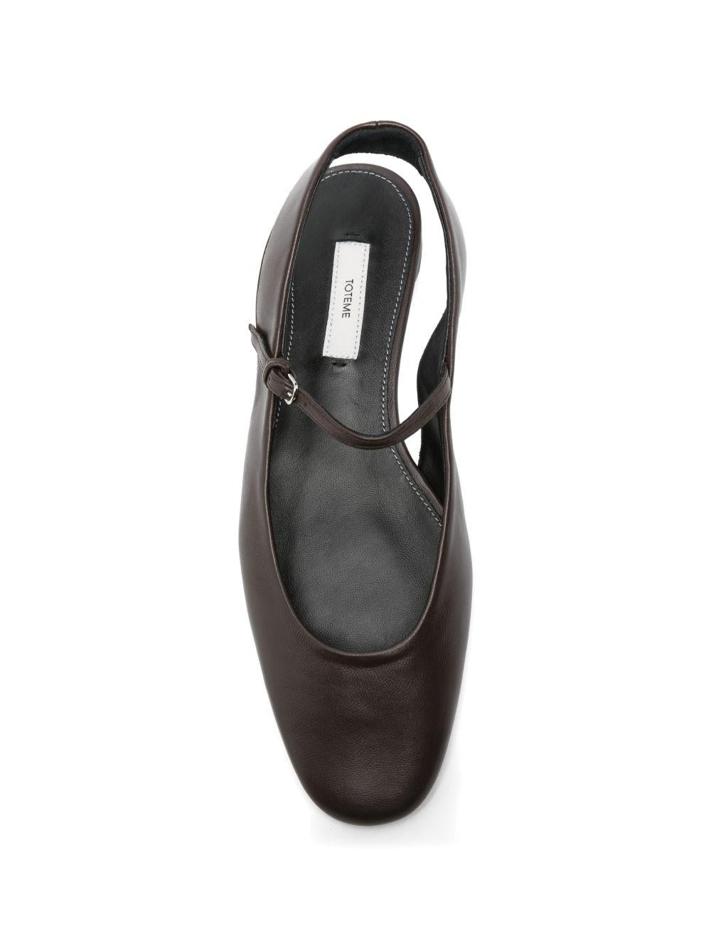 Ballerine con cinturinio in marrone Toteme - donna 