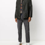 Giacca con chiusura a pressione Bedale in olive Barbour - uomo 
