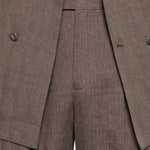 Completo doppiopetto in marrone chiaro Brunello Cucinelli - uomo 