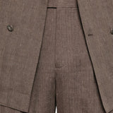 Completo doppiopetto in marrone chiaro Brunello Cucinelli - uomo 