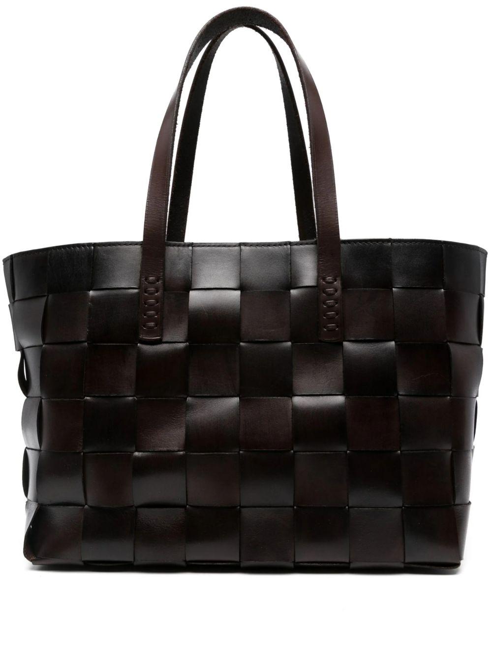Borsa tote japan in marrone scuro Dragon Diffusion - donna 