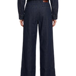 Jeans wide-leg denim indigo 