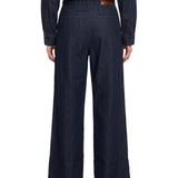 Jeans wide-leg denim indigo 