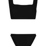 Bikini a coste xandra in nero Hunza G - donna 