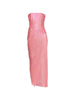 Abito midi senza spalline ruby in rosa Maria lucia hohan - donna