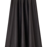 Gonna lunga satinata in nero Ganni - donna 