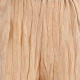 Pantaloni plissettati in rosa pesca gongdid design - donna 
