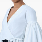 Blusa le cache coeur paysan in bianco Jacquemus - donna 