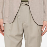 Pantaloni con coulisse e pieghe in beige Briglia 1949 - uomo 