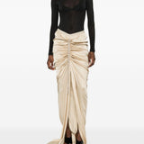 Gonna lunga drappeggiata in rosa Rick Owens - donna 