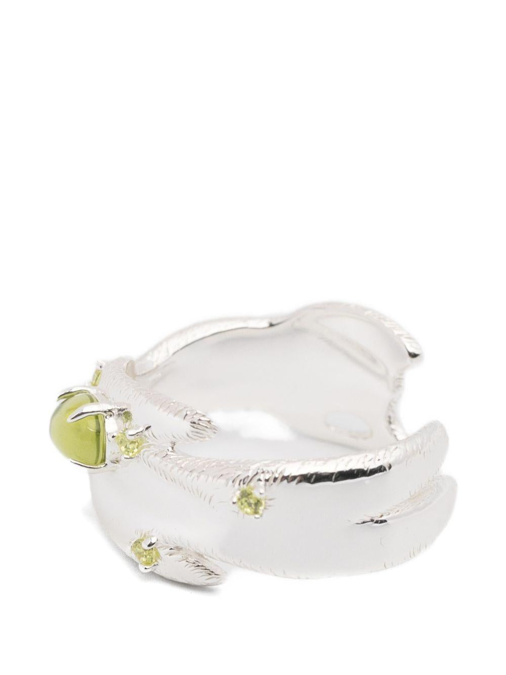 Anello bear ring con pietra in argento Yvmin - donna 