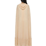 Top lungo con cappuccio in beige Blumarine - donna 