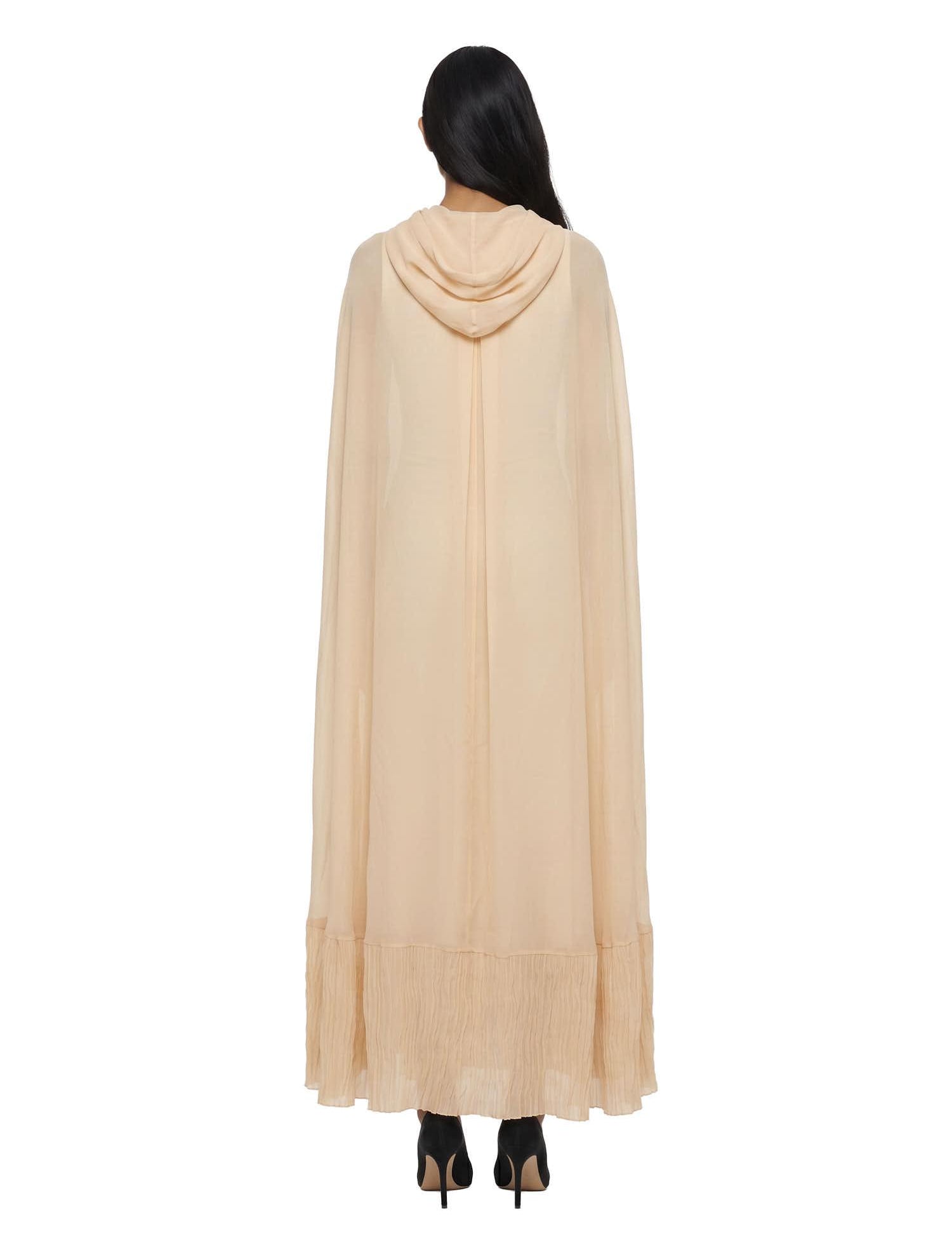 Top lungo con cappuccio in beige Blumarine - donna 