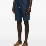 Pantaloncini chino a pieghe in blu Briglia 1949 - uomo 