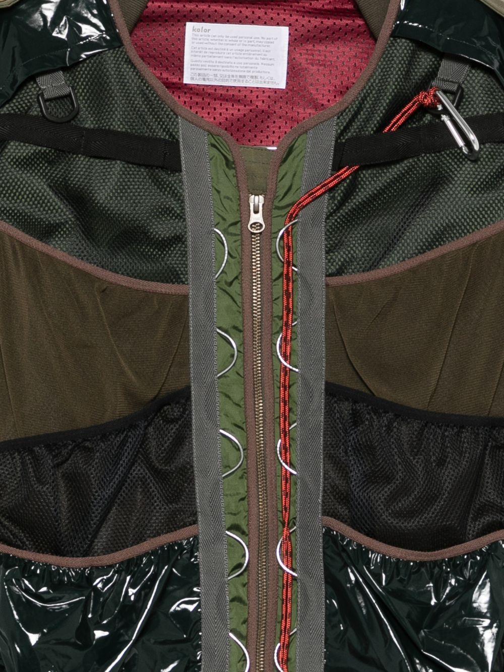 Giacca con stringhe in verde militare Kolor - uomo 