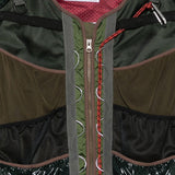 Giacca con stringhe in verde militare Kolor - uomo 