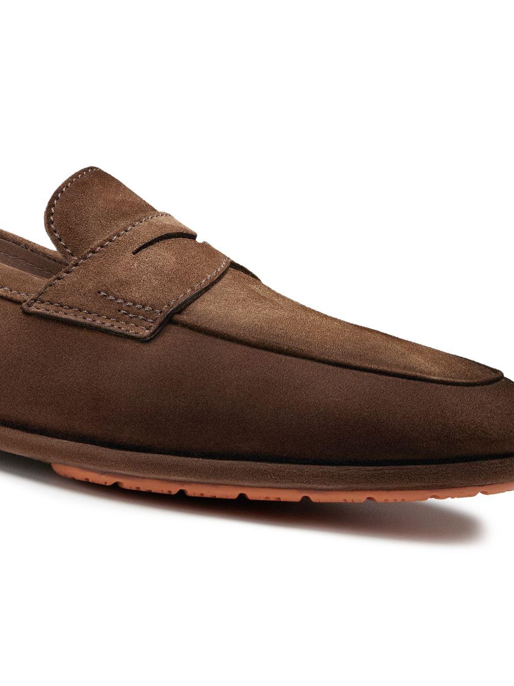 Mocassini penny Carlo in marrone Santoni - uomo 