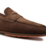 Mocassini penny Carlo in marrone Santoni - uomo 