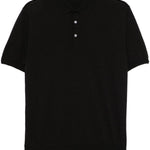 Polo a maniche corte  in nero Caruso - uomo 