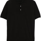 Polo a maniche corte  in nero Caruso - uomo 