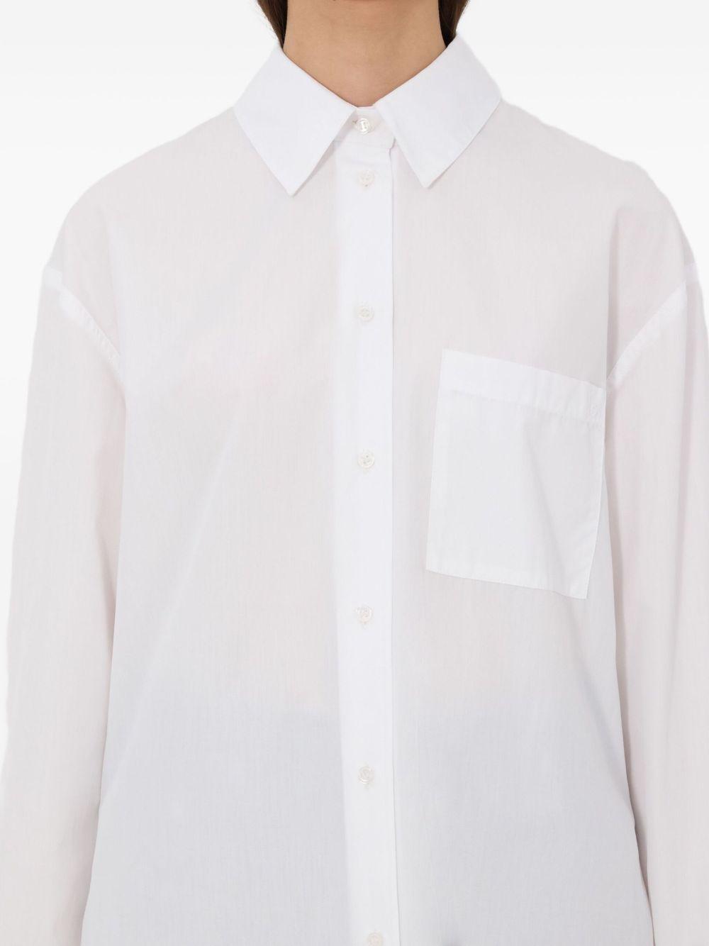 Camicia lee con ricamo in bianco Loulou de saison - donna 