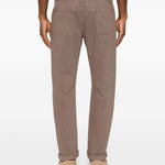 Jeans a cinque tasche in marrone Brunello cucinelli - uomo 