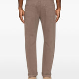 Jeans a cinque tasche in marrone Brunello cucinelli - uomo 