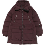 Cappotto parka con chiusura a zip in bordeaux Bacon - donna 