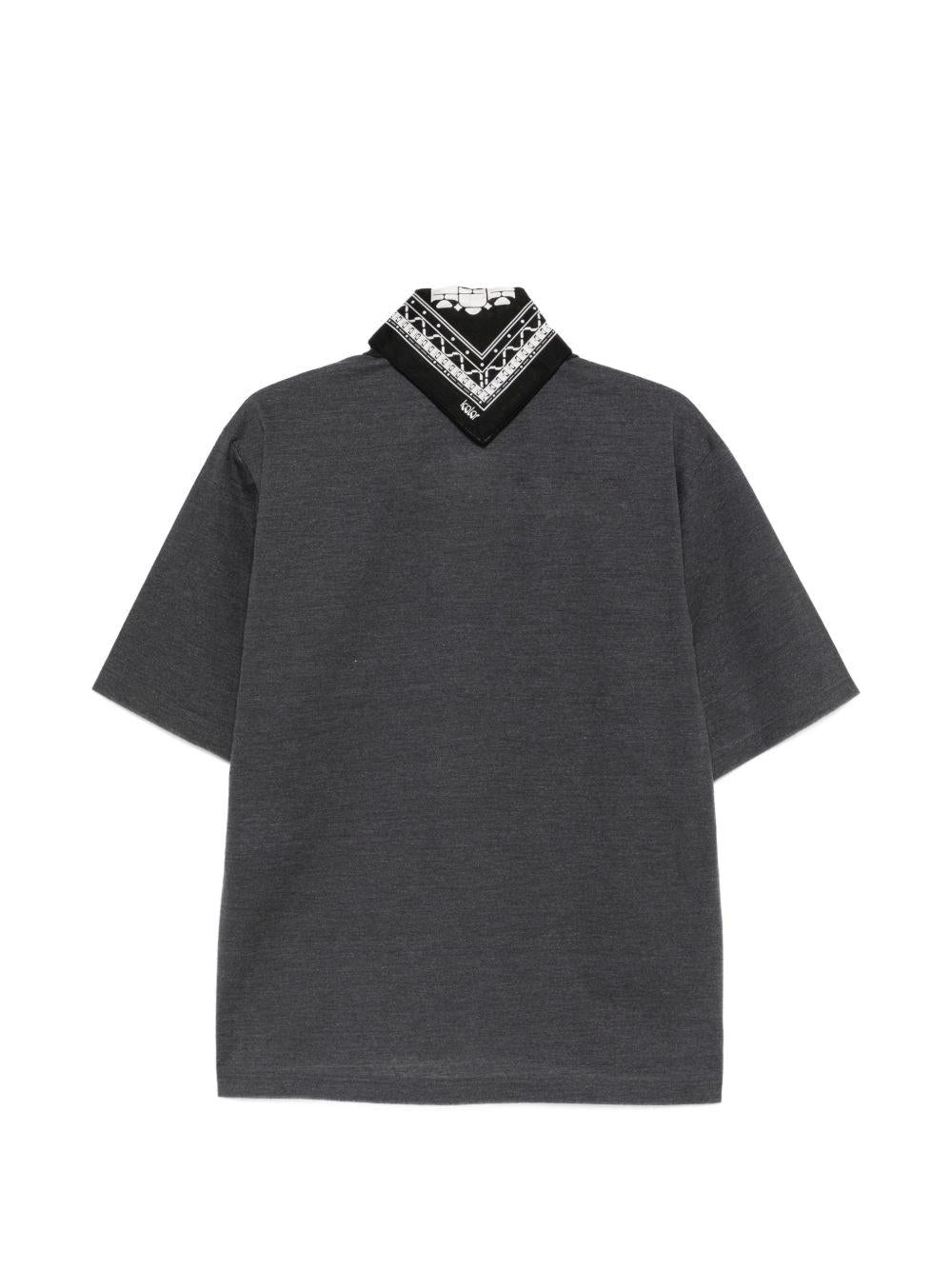Polo con logo ricamato in grigio Kolor - uomo 