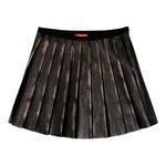 Minigonna plissé in marrone Diesel - donna 