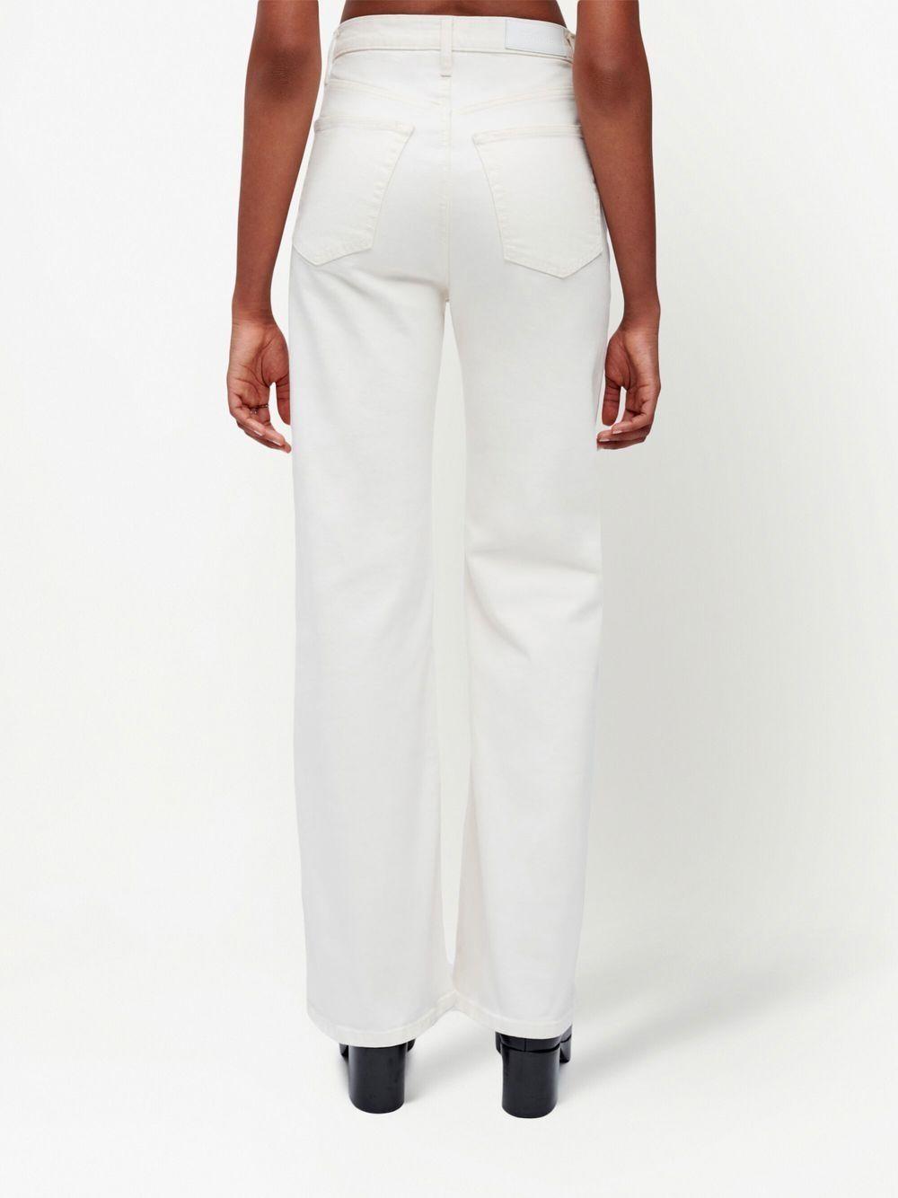 Jeans a gamba ampia in bianco Re/done - donna 