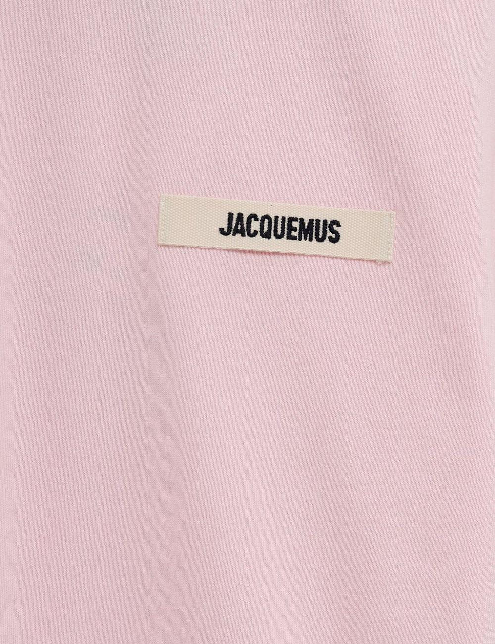 T-shirt a maniche corte le tshirt gros grain in rosa Jacquemus - unisex 