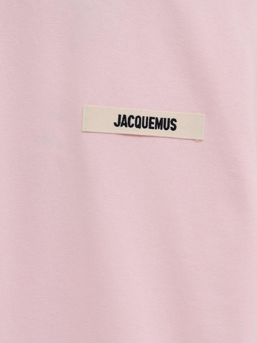 T-shirt a maniche corte le tshirt gros grain in rosa Jacquemus - unisex 