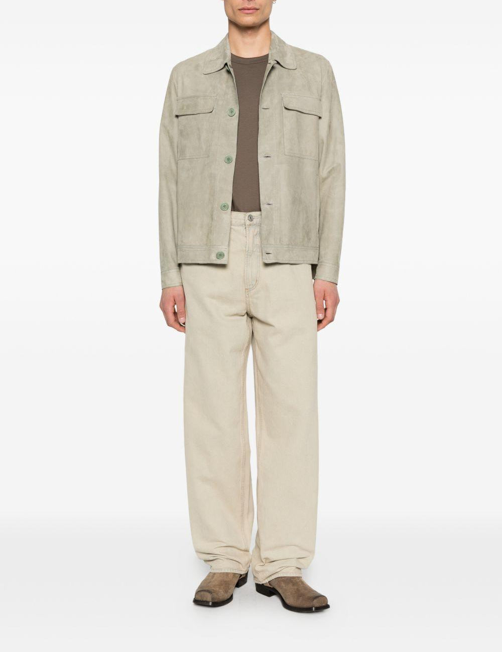 Giacca con tasche applicate in beige Salvatore santoro - uomo 