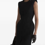 Abito midi stockman in nero 
