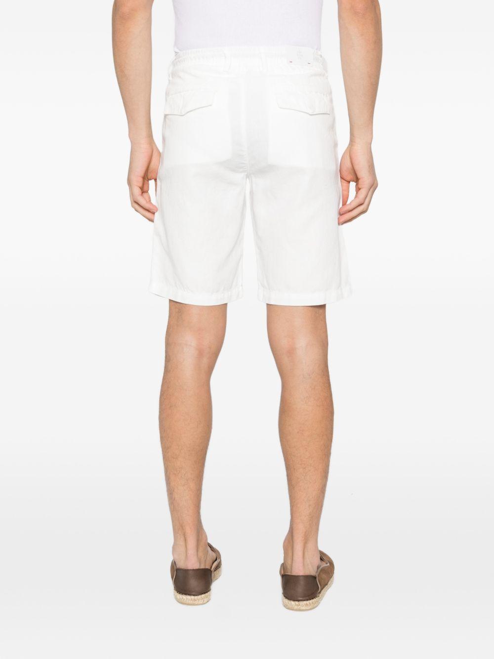 Shorts con coulisse in bianco Eleventy - uomo 