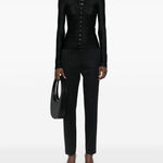 Pantaloni con cristalli in nero The Attico - donna 