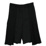 Bermuda con bettaglio plissettato in nero Comme Des Garçons Black - unisex 